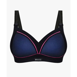 Women's Shock Absorber Sports Bra 38B Black Blue‎